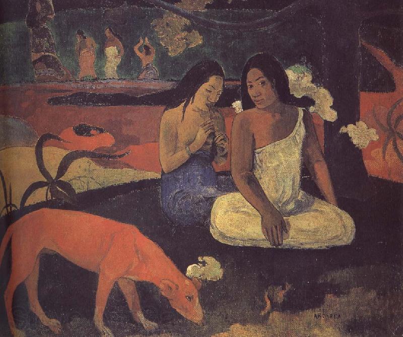 Paul Gauguin Happy Woman Norge oil painting art